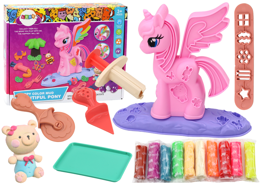 Kūrybinis plastilino rinkinys lean toys vienaragis