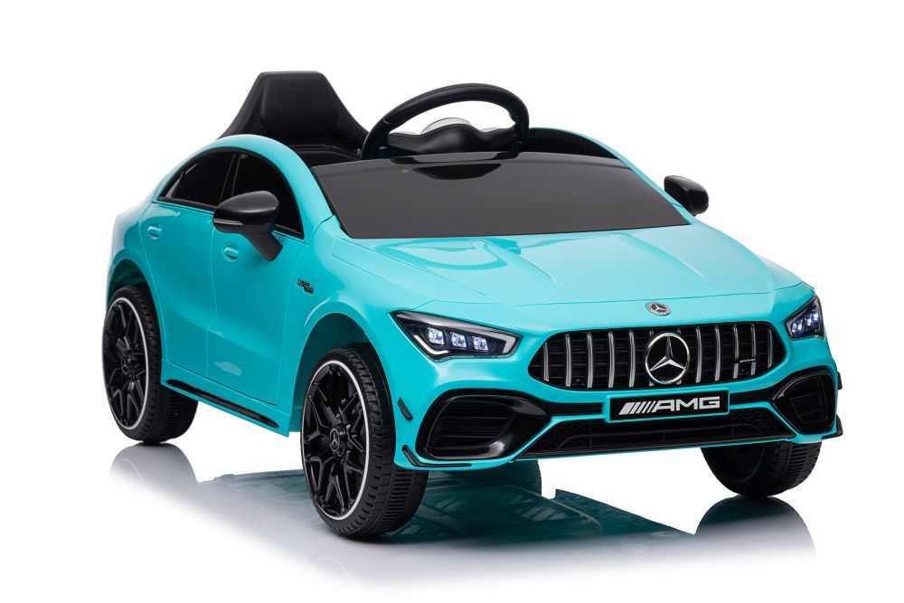 Vienvietis elektromobilis vaikams mercedes cla 45s amg, mėlynas