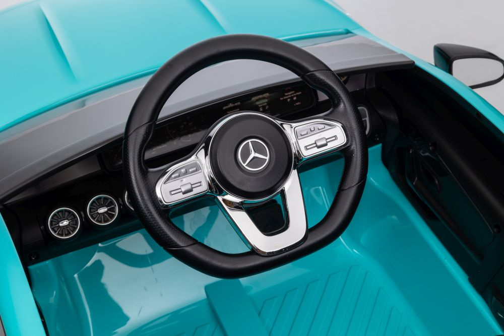 Vienvietis elektromobilis vaikams mercedes cla 45s amg, mėlynas