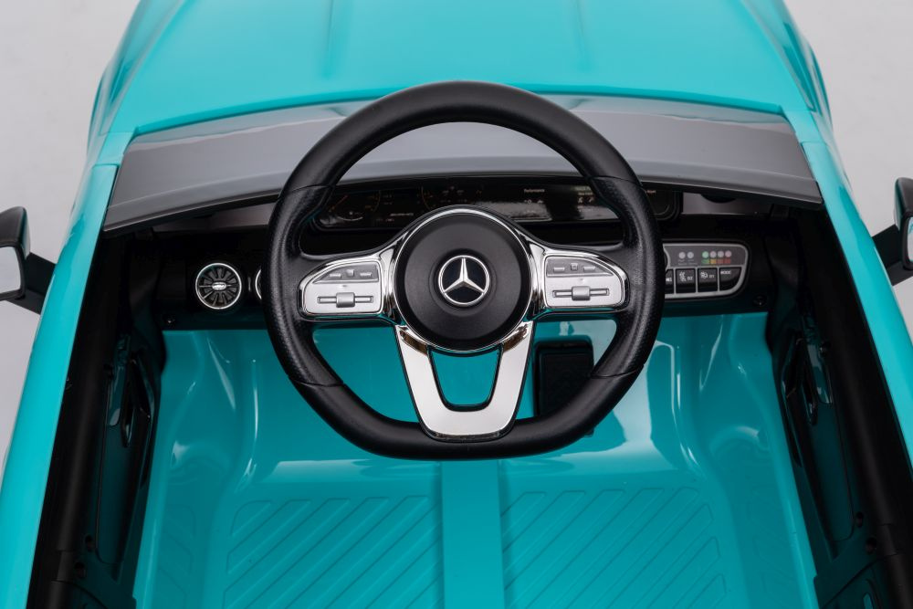 Vienvietis elektromobilis vaikams mercedes cla 45s amg, mėlynas