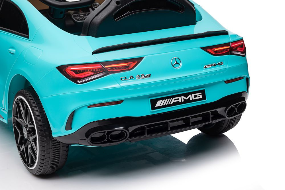 Vienvietis elektromobilis vaikams mercedes cla 45s amg, mėlynas