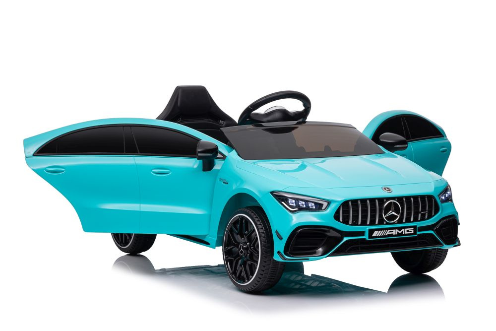 Vienvietis elektromobilis vaikams mercedes cla 45s amg, mėlynas