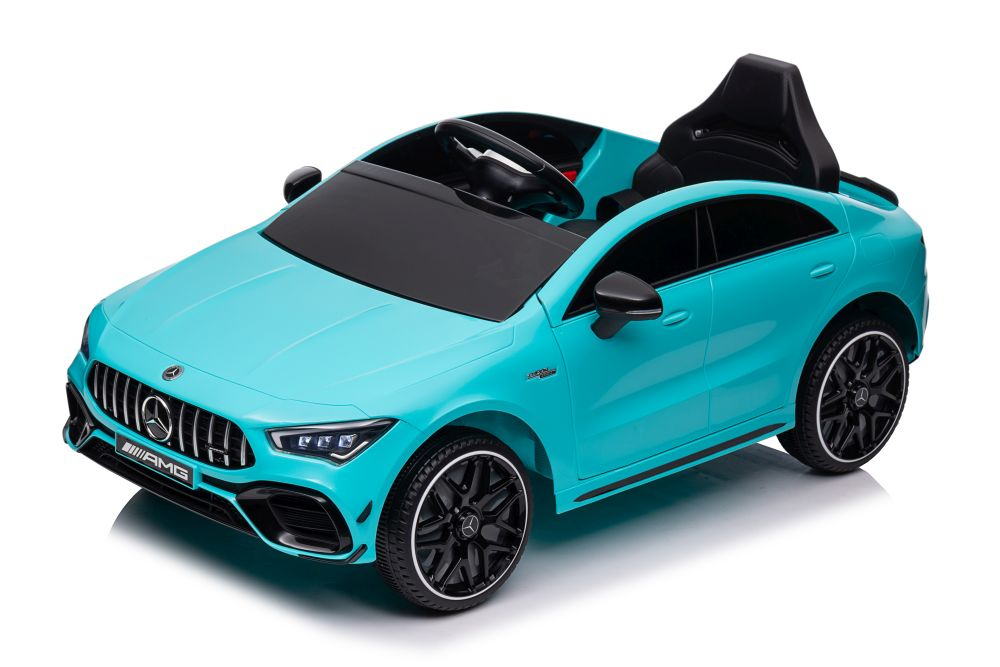 Vienvietis elektromobilis vaikams mercedes cla 45s amg, mėlynas