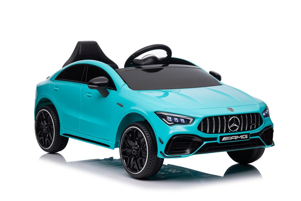 Vienvietis elektromobilis vaikams mercedes cla 45s amg, mėlynas