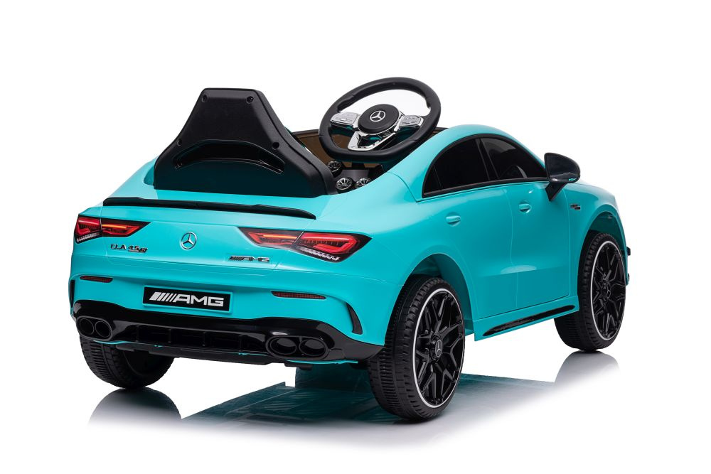 Vienvietis elektromobilis vaikams mercedes cla 45s amg, mėlynas