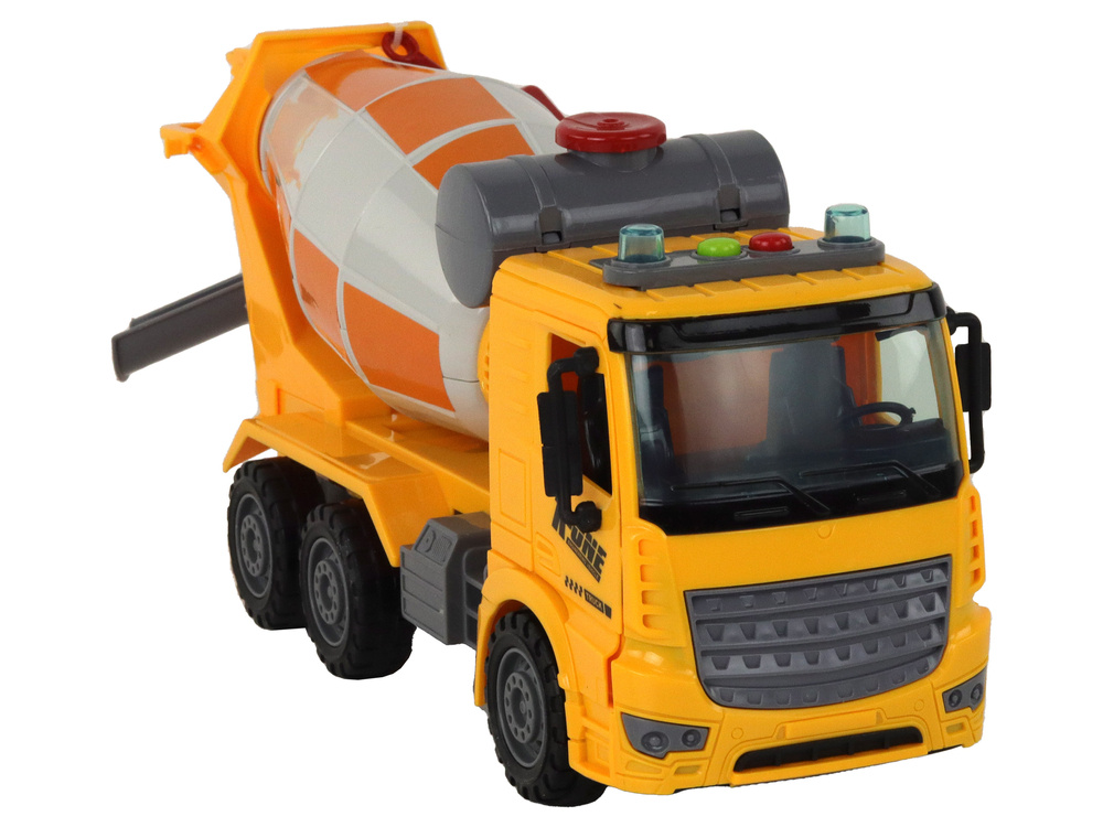 Betono maišytuvas su garso ir šviesos efektais, geltonas, 1:16 3