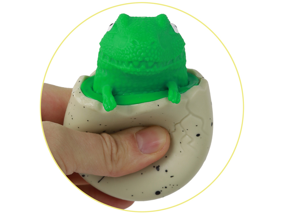 Suspaudžiamas žaislas lean toys dinozauras kiaušinyje