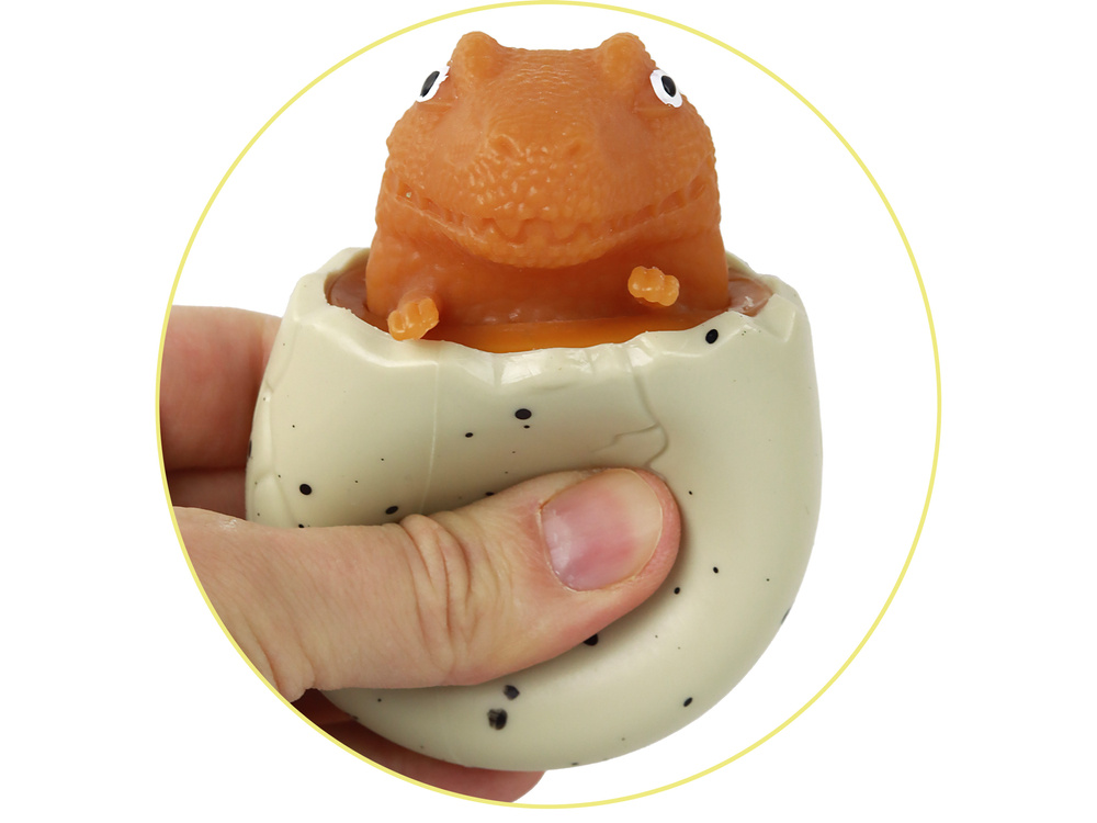 Suspaudžiamas žaislas lean toys dinozauras kiaušinyje