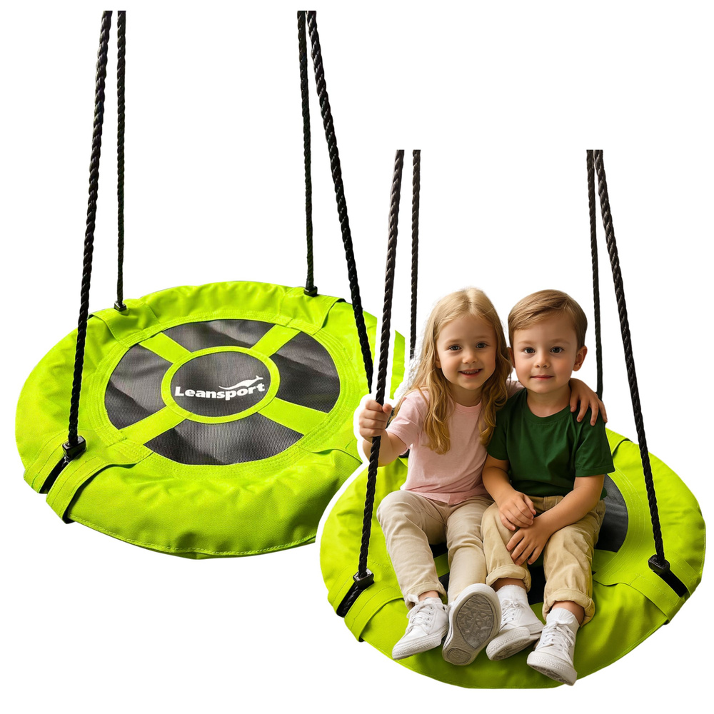 Vaikiškos sūpynės leansport gandralizdis, 60 cm, žalia
