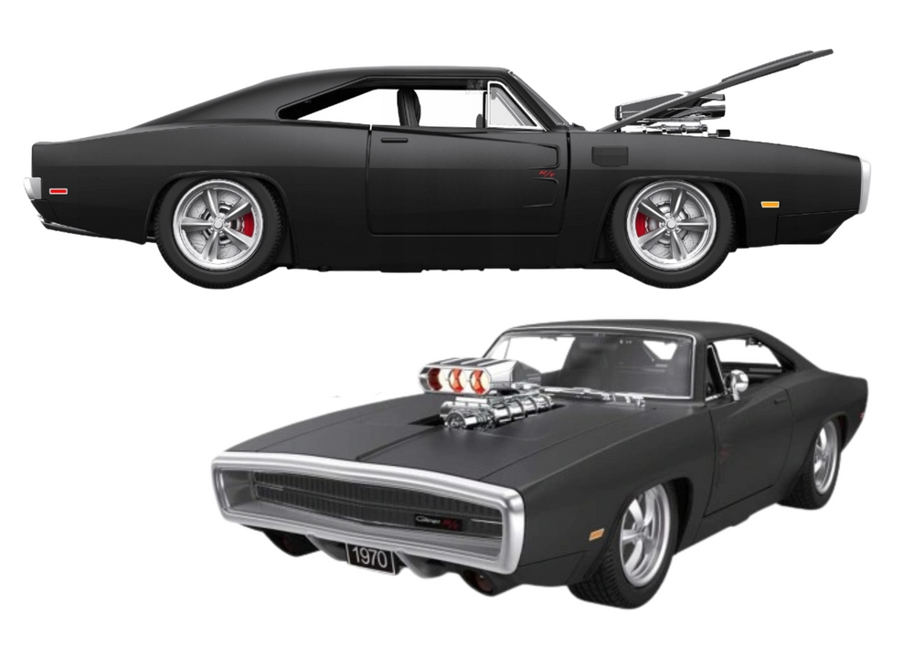 Nuotoliniu būdu valdomas automobilis Dodge Charger R/T 1:16 mastelio, juodas 2