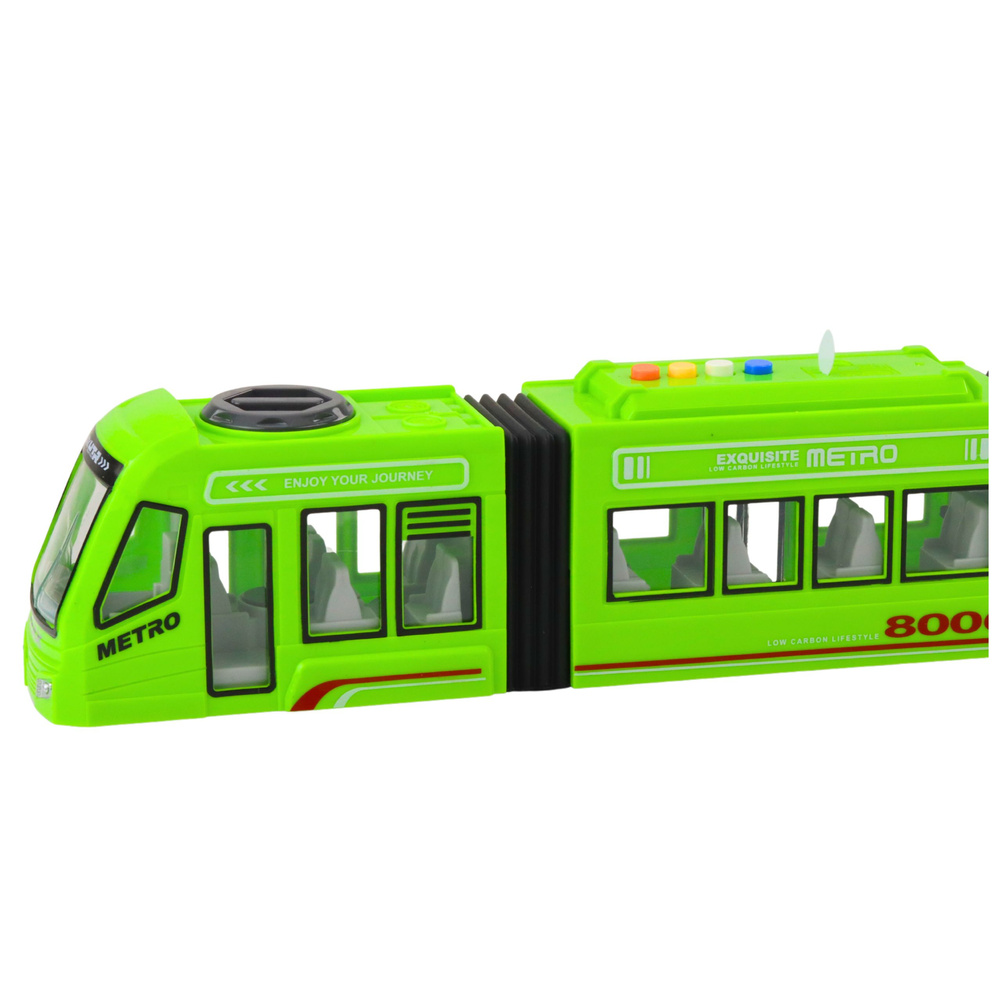 Žalias metro modelis su šviesomis ir garsais 1:16 2