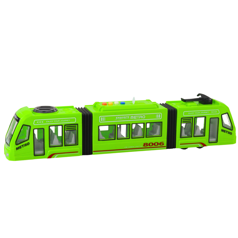 Žalias metro modelis su šviesomis ir garsais 1:16 1