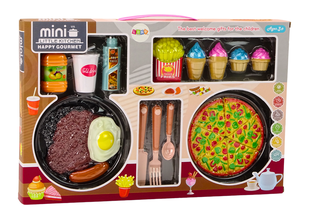 Žaislinis maisto rinkinys lean toys , įvairių spalvų