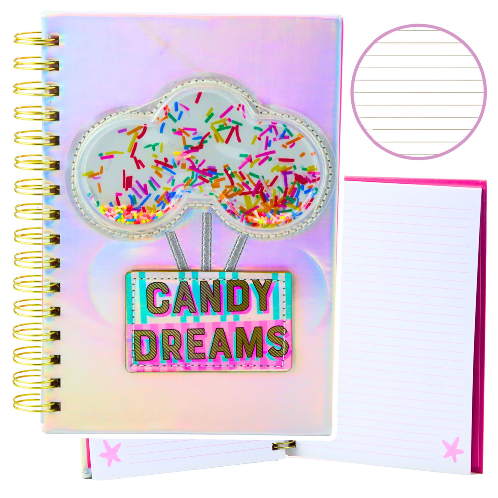 Užrašų knygelė candy dreams kietais viršeliais, a5 formatas