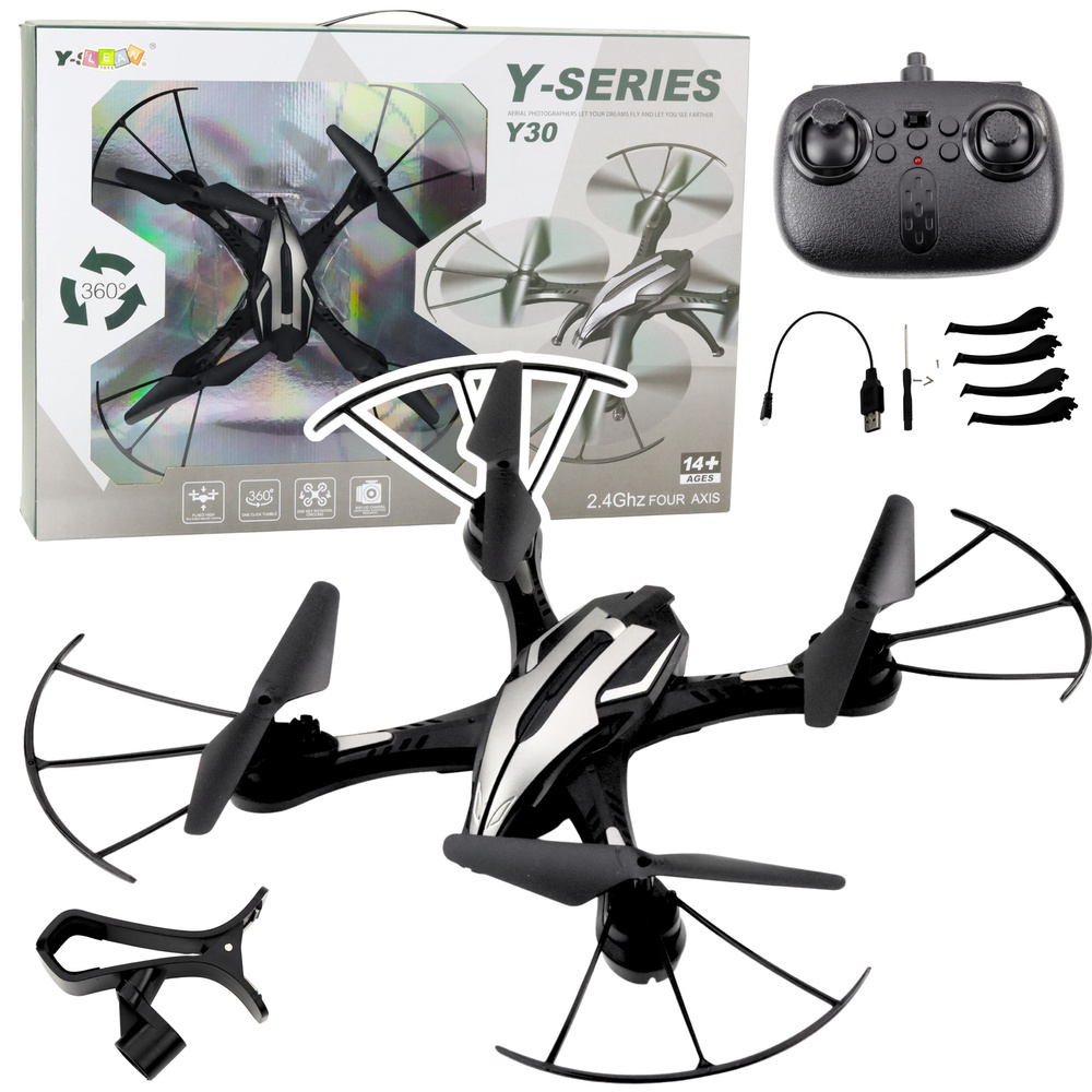 Modernus dronas y30 su led apšvietimu ir 360° apsisukimu
