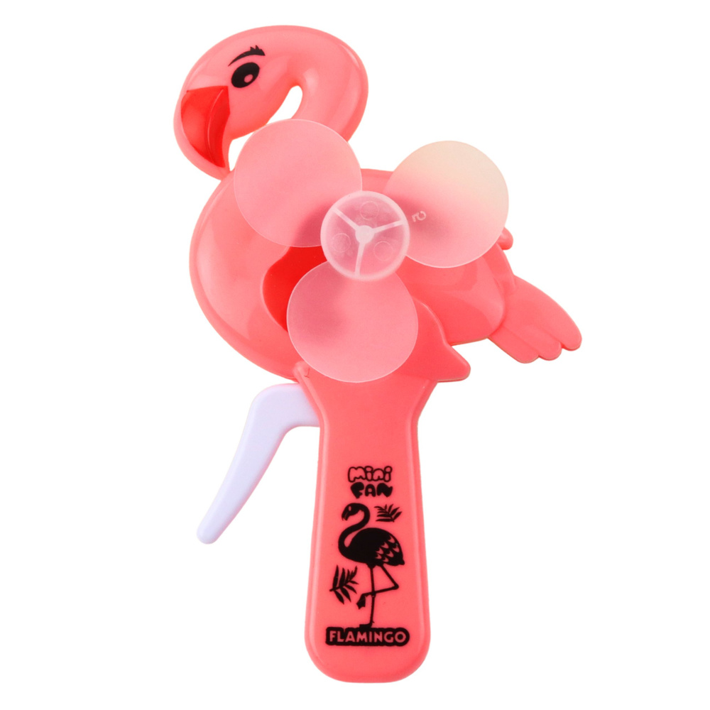 Rankinis ventiliatorius Flamingo, šviesiai ir tamsiai rožinis, 16 cm