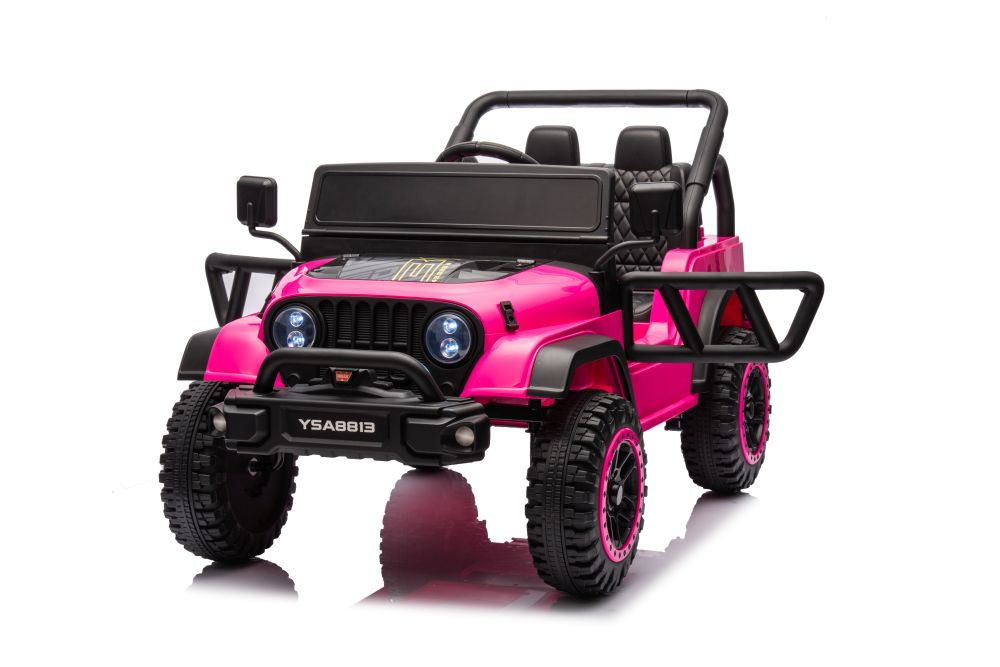 Akumuliatorinis automobilis ysa8813 rožinis 24v
