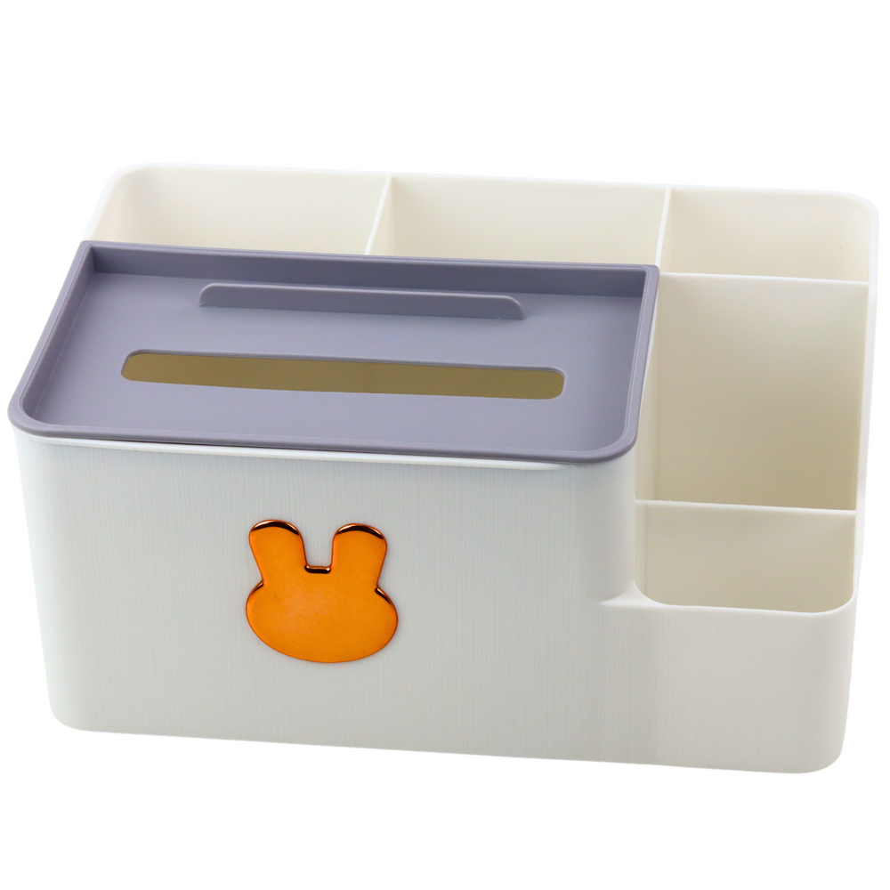 Daugiafunkcinis stalo dėklas, 24x16.5x11 cm, plastikas, baltas