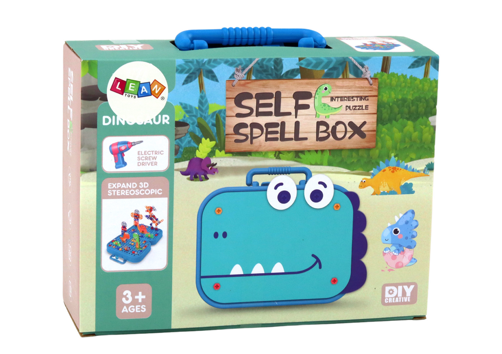 Konstruktorius lagaminėlyje dinozauras lean toys, 227 d.
