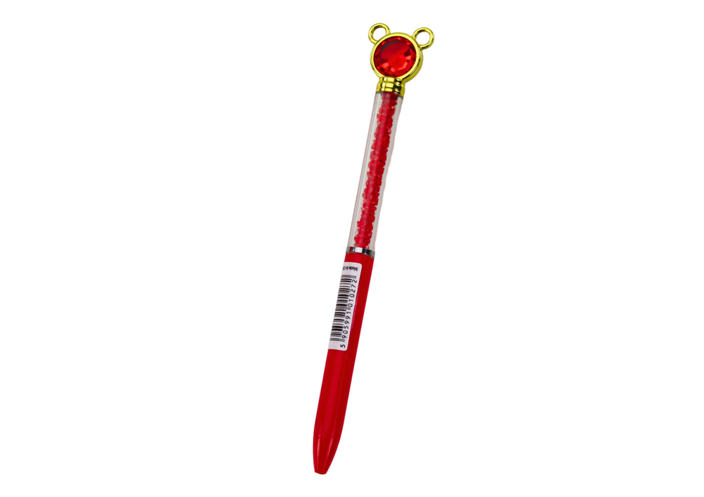 Prabangus rašiklis su deimantiniu papuošalu ir mėlynu užpildu, 0.7 mm