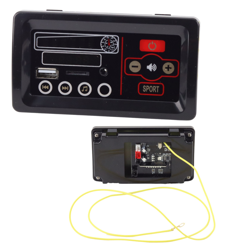 Muzikos skydelis 12v akumuliatoriniam automobiliui