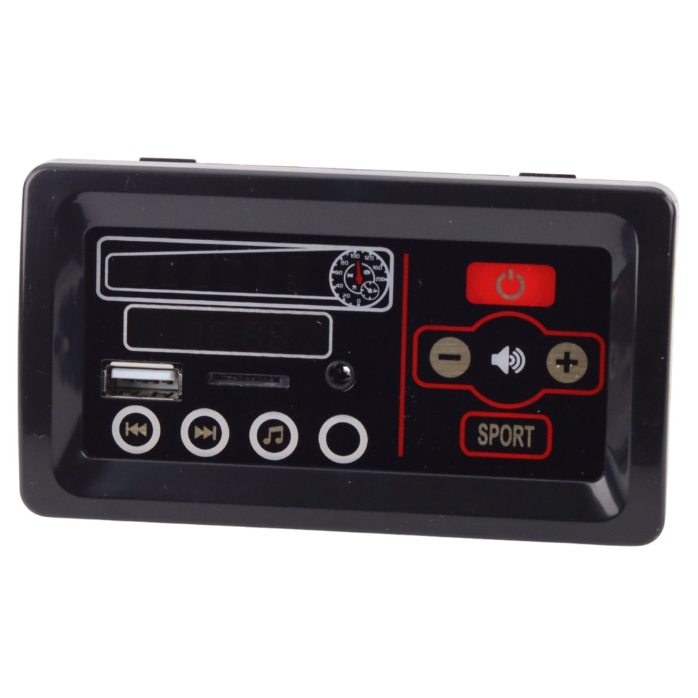 Muzikos skydelis 12v akumuliatoriniam automobiliui