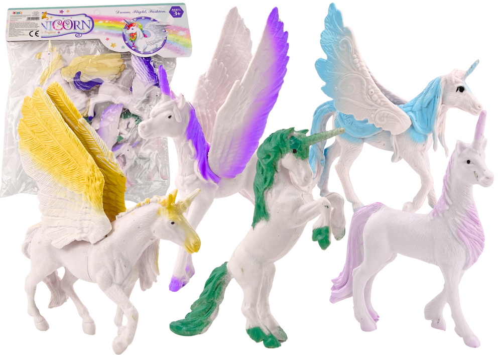 Vienaragio ir pegaso figūrėlių rinkinys, 6 vnt.