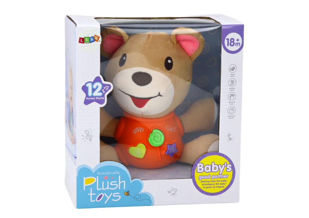 Interaktyvus pliušinis meškiukas Lean Toys