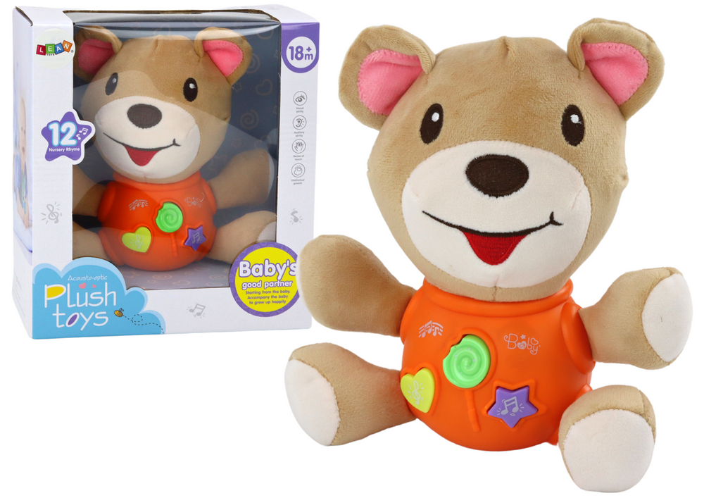 Interaktyvus pliušinis meškiukas Lean Toys