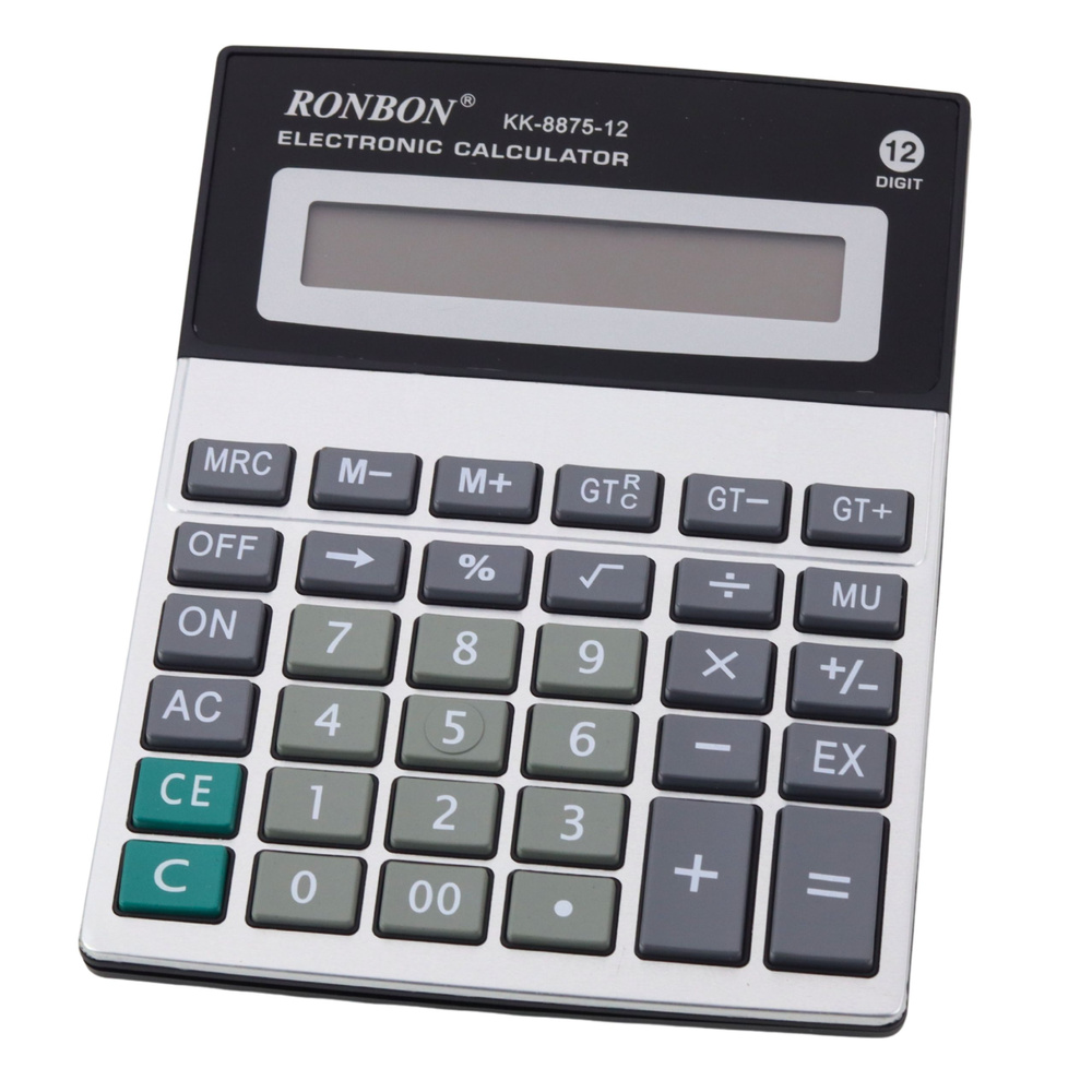 Skaičiuotuvas ronbon kk-8875-12 su 12 skaitmenų ekranu