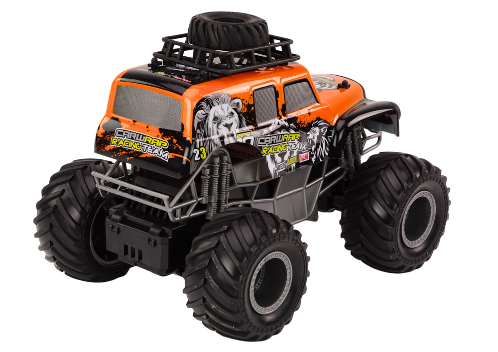 Nuotoliniu būdu valdomas automobilis off-road rc remote control car 1:16 orange