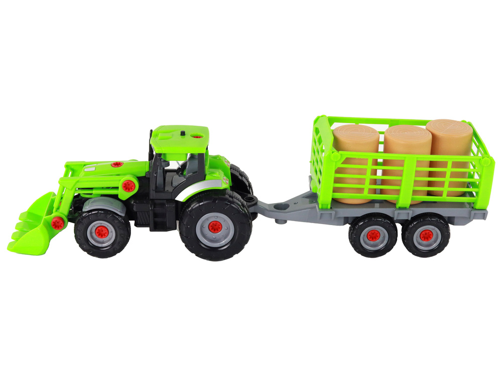 Surenkamas traktorius su priedais lean toys