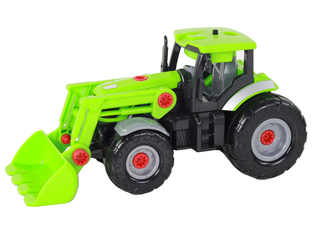 Surenkamas traktorius su priedais lean toys