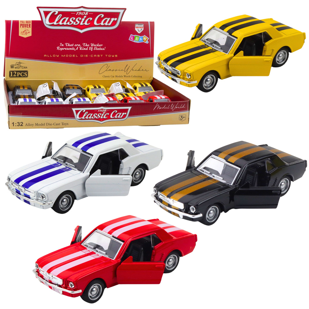 Klasikinis metalinis automobilis su atidaromomis durimis, 1:32