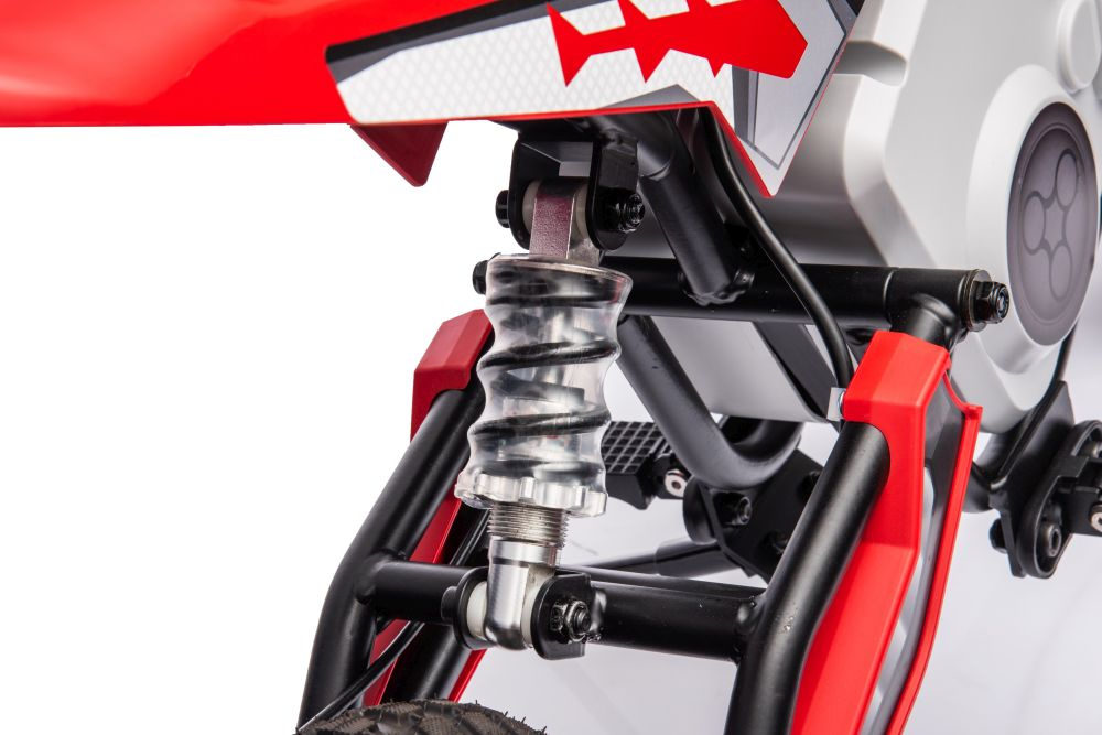Akumuliatorinis kroso motociklas a9901 raudonas