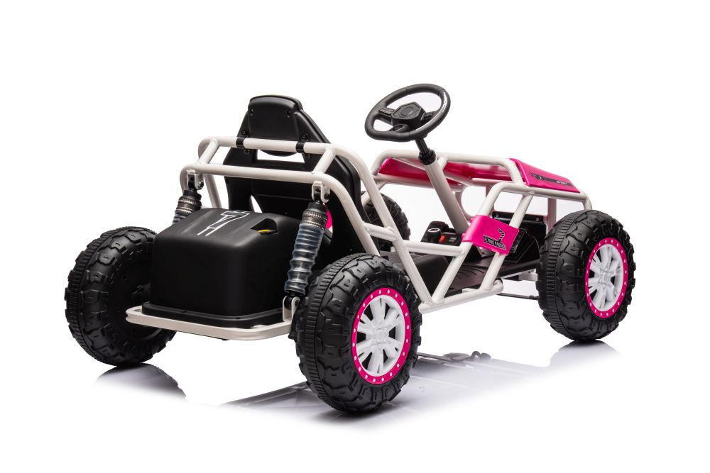Akumuliatorinis buggy a8812 rožinis 24v