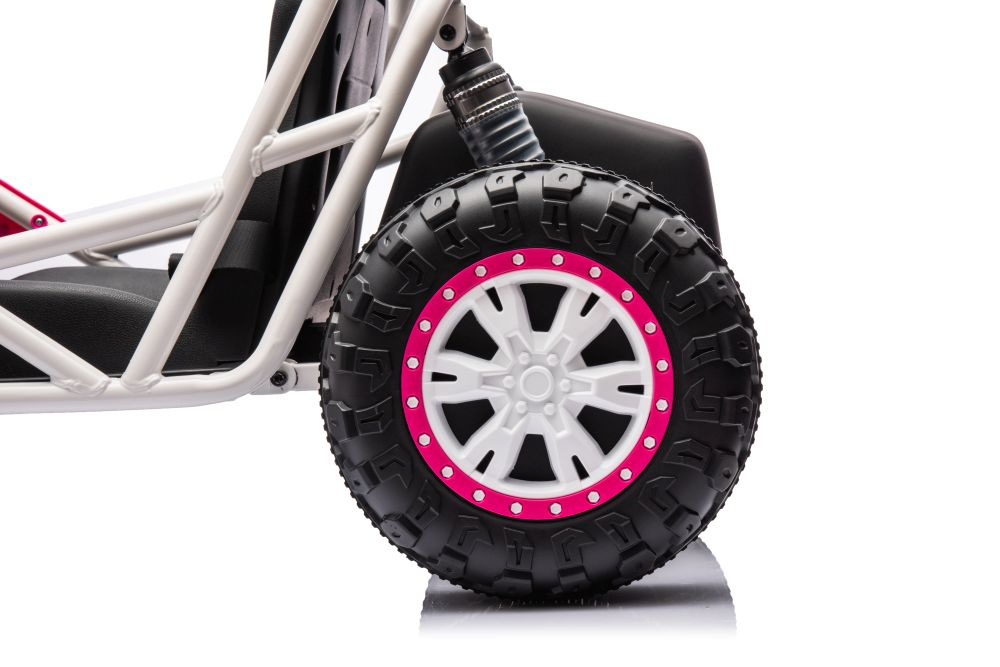 Akumuliatorinis buggy a8812 rožinis 24v