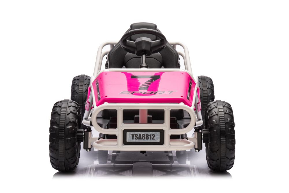 Akumuliatorinis buggy a8812 rožinis 24v