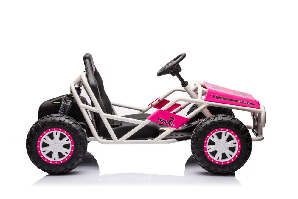 Akumuliatorinis buggy a8812 rožinis 24v