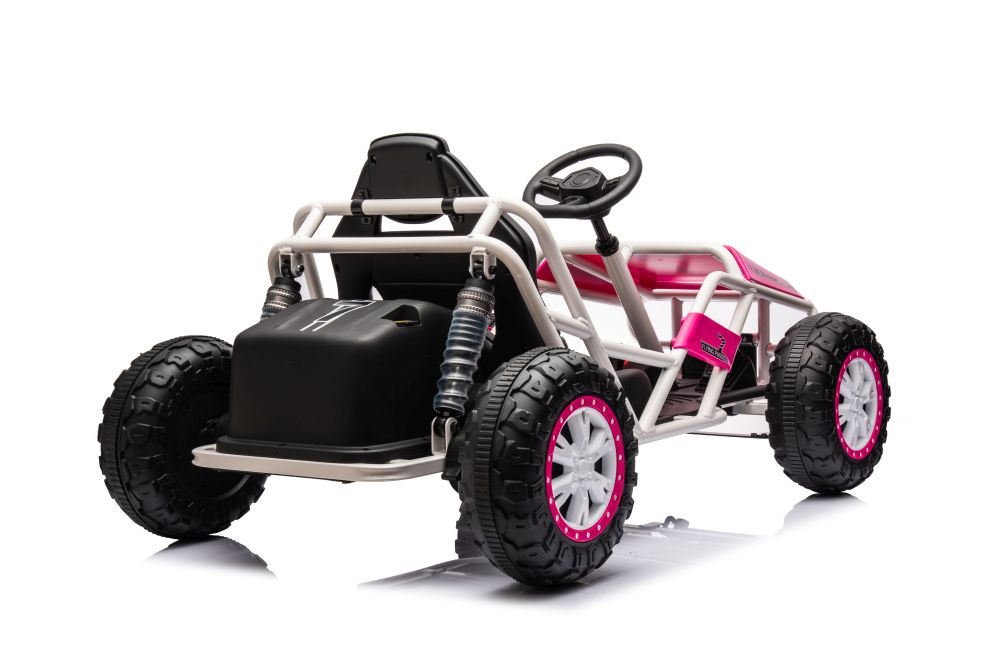 Akumuliatorinis buggy a8812 rožinis 24v