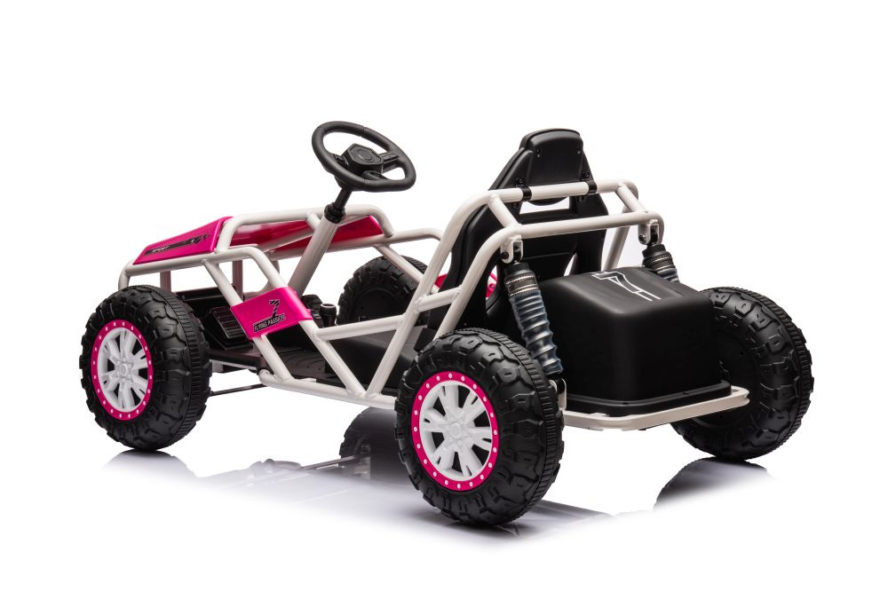 Akumuliatorinis buggy a8812 rožinis 24v