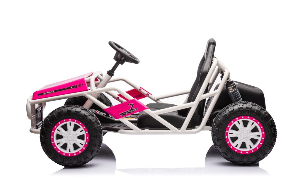 Akumuliatorinis buggy a8812 rožinis 24v