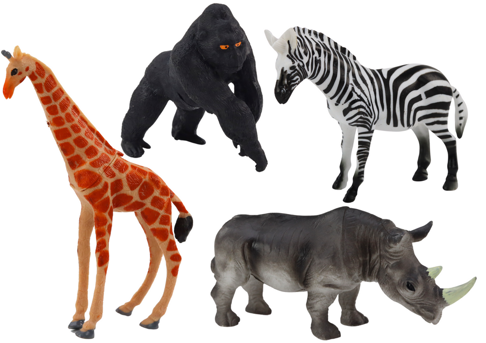 Afrikos gyvūnų figūrėlių rinkinys (4 vnt.)