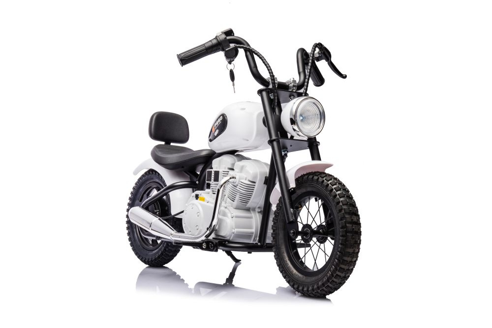 Akumuliatorinis motociklas a9902 36v baltas