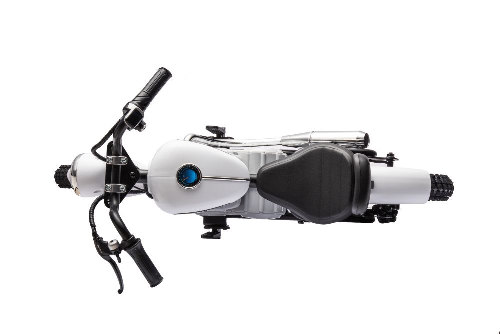Akumuliatorinis motociklas a9902 36v baltas