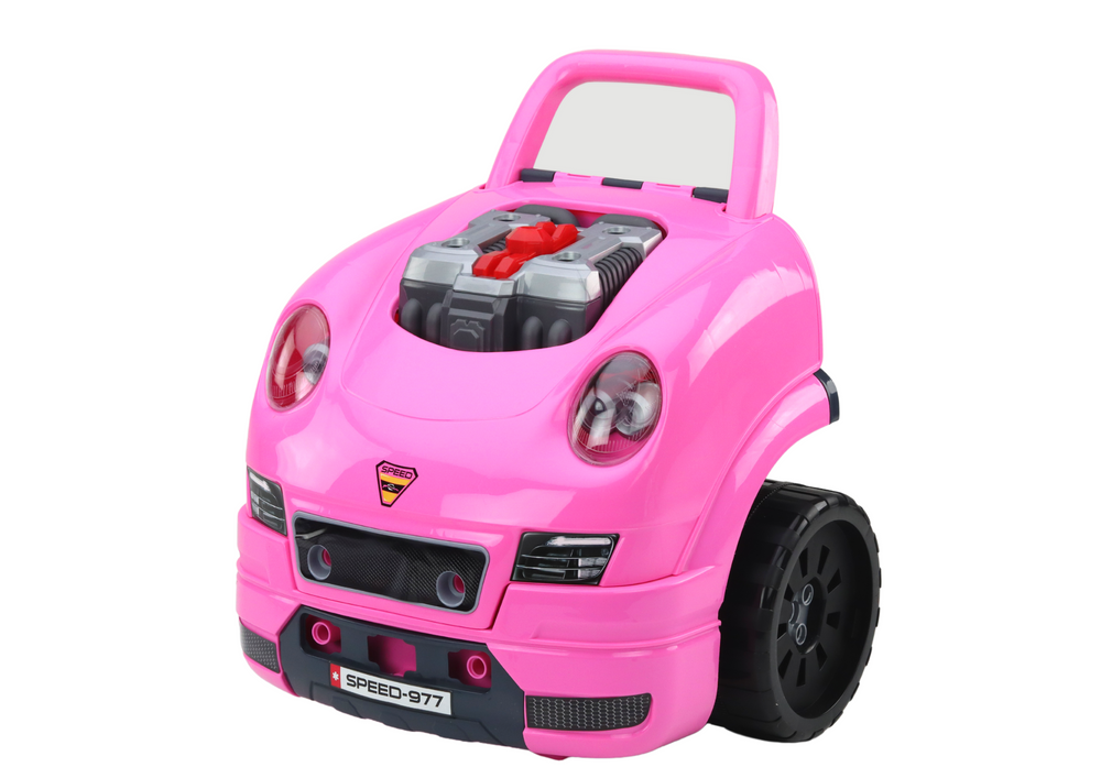 Mažojo mechaniko rinkinys lean toys, rožinis