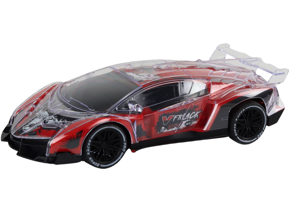 Nuotoliu valdomas sportinis automobilis lean toys racing 1:16, raudonas