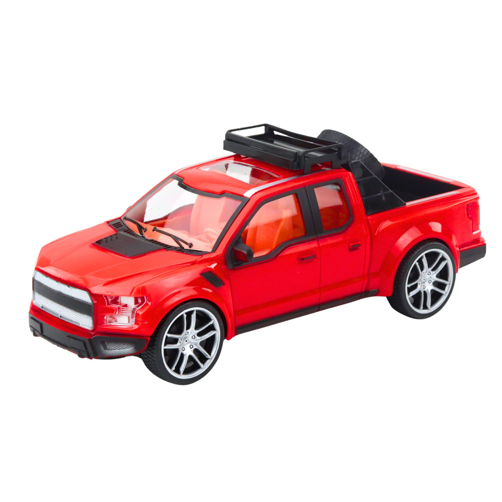 Visureigių rinkinys su automobilių priekaba ir sportiniu automobiliu 58,5 cm 3