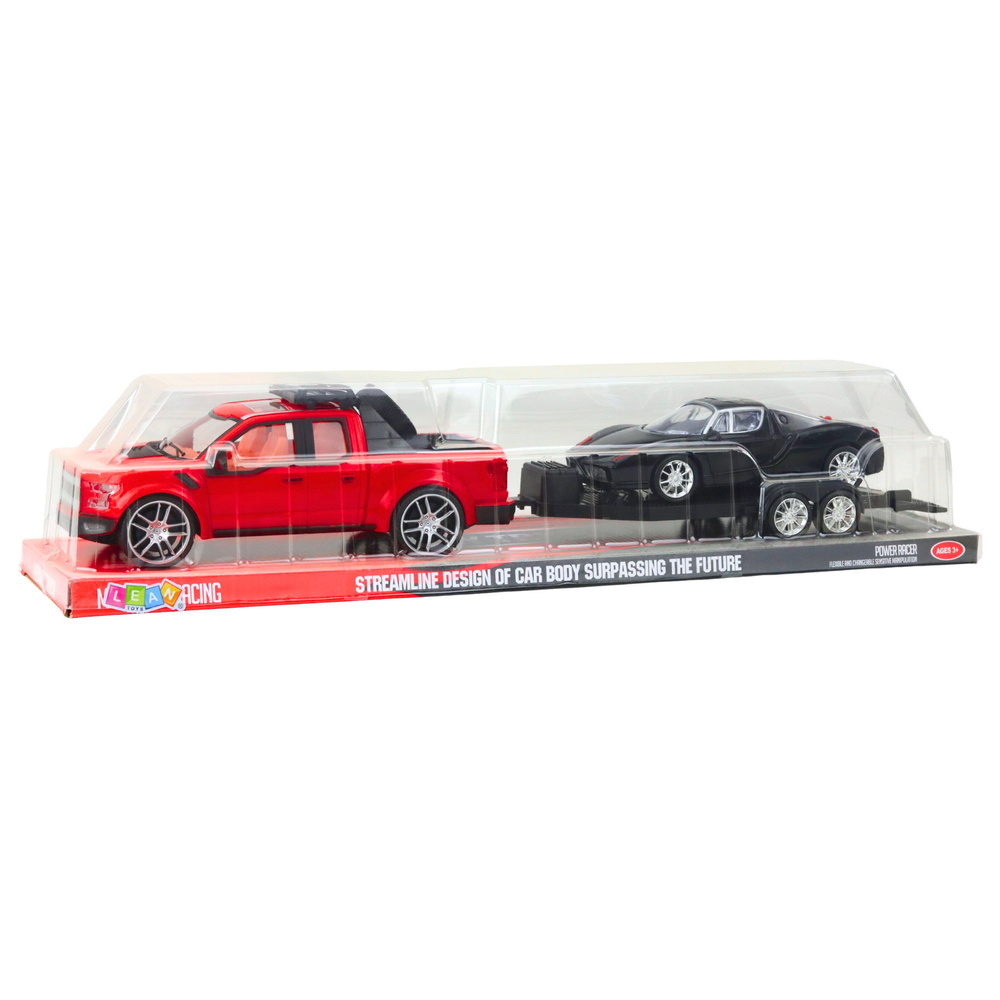 Visureigių rinkinys su automobilių priekaba ir sportiniu automobiliu 58,5 cm