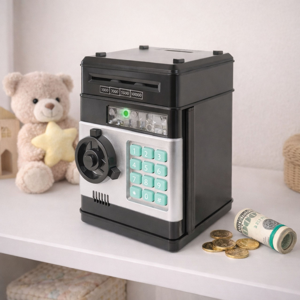 Elektroninė taupyklė vaikams su PIN ir garso efektais 2